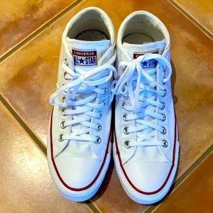 Converse mid White Canvas Size 8.5